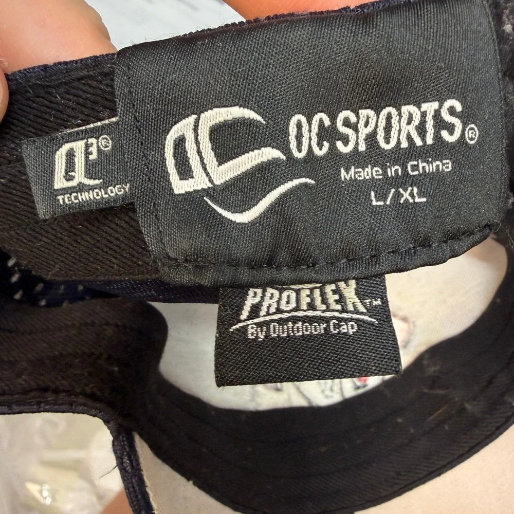 OC Sports NEBCO Fire EMS Rescue Hat Navy Blue Mesh Proflex L/XL Cap 0739
